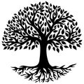 Tree of Life Silhouette Royalty Free Stock Photo