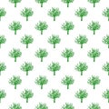 Tree of live icon on white background seamless pattern Royalty Free Stock Photo