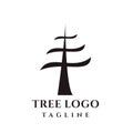 Tree logo design or tree symbol, icon for nature business