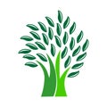 Tree logo illustration.Tree icon. Royalty Free Stock Photo