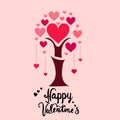 Tree of Love with Vines Royalty Free Stock Photo