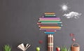 Back to school background, education, stationery, creativity Royalty Free Stock Photo