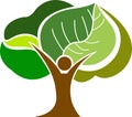 Tree man logo Royalty Free Stock Photo