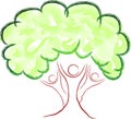 Tree man logo Royalty Free Stock Photo