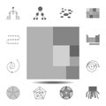 tree map icon. Simple glyph vector element of charts and diagrams set icons for UI and UX, website or mobile application Royalty Free Stock Photo