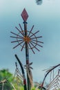 Tree mentioned (Vietnamese name is Cay Neu) - symbol of ethnic minority spiritual Kontum, Vietnam Royalty Free Stock Photo