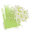 Tree motive, background design