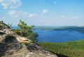 Tree at mountain top Royalty Free Stock Photo