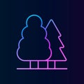 Tree nolan icon. Simple thin line, outline vector of real estateicons for ui and ux, website or mobile application