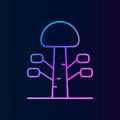 Tree nolan icon. Simple thin line, outline vector of treeicons for ui and ux, website or mobile application