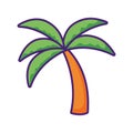tree palms isolated icon vector ilustration Royalty Free Stock Photo