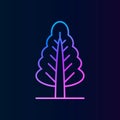 Tree, pine nolan icon. Simple thin line, outline vector of treeicons for ui and ux, website or mobile application