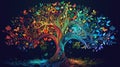 Tree of Religious Symbols Signifying Unity in Diversity