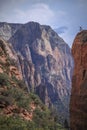 Standing alone in Zion Canyon Royalty Free Stock Photo