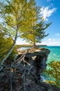 Chapel Rock and Lake Superior - Upper Peninsula of Michigan, USA Royalty Free Stock Photo