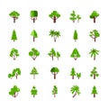 Tree Set Collection Royalty Free Stock Photo