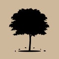 Tree Silhouettes. Abstract tree. Vector illustration