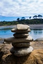 Tree sisters beach, New Zealand Royalty Free Stock Photo