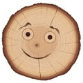 Tree Slice Comic Face
