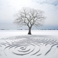 Sculptural Alchemy: A Captivating Land Art Installation In Snow