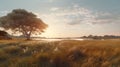 Uhd 3d Portrait Of A Lone Tree In Dutch Marine Scene Style By Jessica Rossier