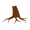 Tree stump illustration