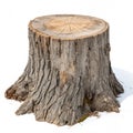 A tree stump isolated on transparent background Royalty Free Stock Photo