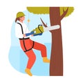 Tree surgeon arborist