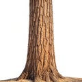 Tree trunk isolated on transparent background Royalty Free Stock Photo