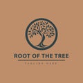 Tree vector icon. Logo design Premium Vector Royalty Free Stock Photo