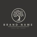 Tree vector icon. Logo design Premium Vector Royalty Free Stock Photo