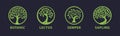 Tree vector icon. Logo design Premium Vector Royalty Free Stock Photo