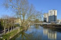 River Sarthe at AlenÃÂ§on in France