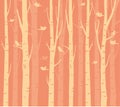 Trees background. The trunk and leaves in separate layers. Vector. a forest image