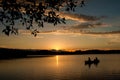 Peaceful Evening of Lake Fishing