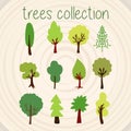 Trees Color Vector Selection