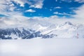 Trees covered by fresh snow in Tyrolian Alps, Kitzbuhel, Austria Royalty Free Stock Photo