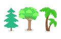 Trees of Different Continental Zone Isolated