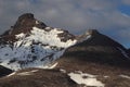 Trees flattened by eruption Mount St. Helens National Volcanic Monument, Washington State,USA Royalty Free Stock Photo