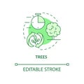 Trees green concept icon Royalty Free Stock Photo