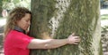 Trees hug therapy well for health