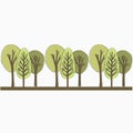 Trees illustration Royalty Free Stock Photo