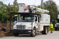 Tree Trimming Trucks after Hurricane Irma