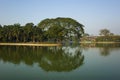 Trees reflecting in Kandawgyi Lake in Bogyoke Park Bogyoke Aung San Park in Yangon