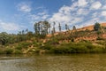 Trees are removed due to increasing levels of Nam Ou river during Nam Ou 3 dam filling, La