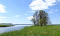 Trees, small chanel and Kroku lanka lake, Lithuania