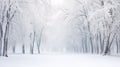 Trees in snow landscape background. Beautiful winter forest. Hello Winter concept Royalty Free Stock Photo