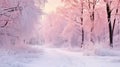 Trees in snow landscape background. Beautiful winter forest. Hello Winter concept Royalty Free Stock Photo
