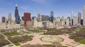 Beautiful Clear Day Aerial View Off Lake Shore Drive Chicago Illinois Skyline Royalty Free Stock Photo