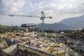 Tatra-Mountain from the treetops_building site
